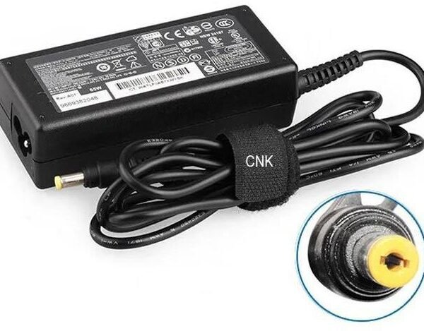 Replacement Laptop Adapter for HP 18.5V, 3.5A AC (Yellow Pin)