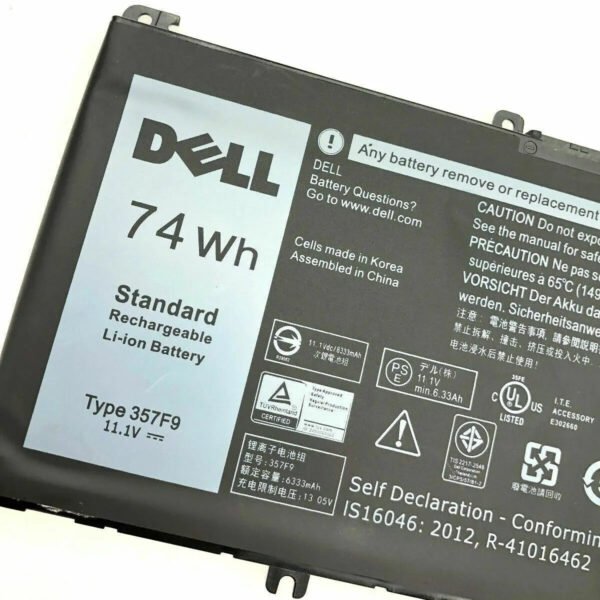 Original Dell INS15PD Laptop Battery, 11.1V 6330mAh for INS15PD-1548B