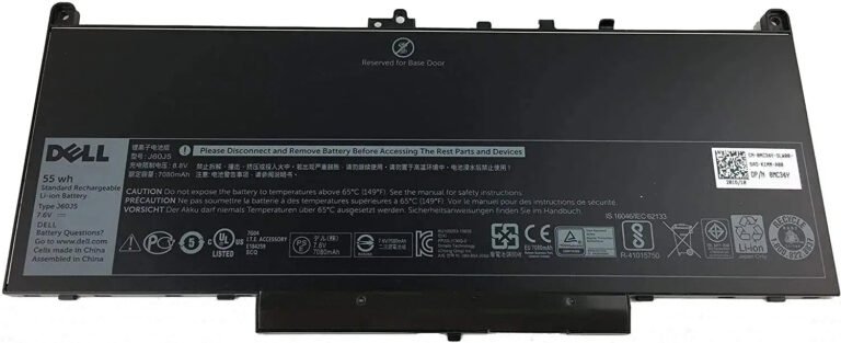 Original Dell MC34Y Laptop Battery, 7.6V 55Wh for Latitude E7270