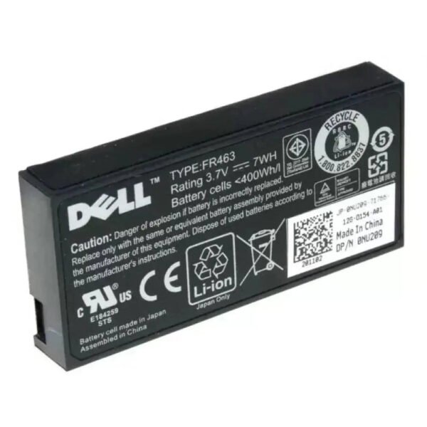 Original Dell FR463 Laptop Battery, 3.7V 1900mAh for Perc 5i