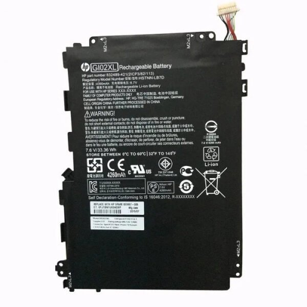 Original HP GI02XL Laptop Battery, 7.6V 4200mAh for Pavilion X2 12-B