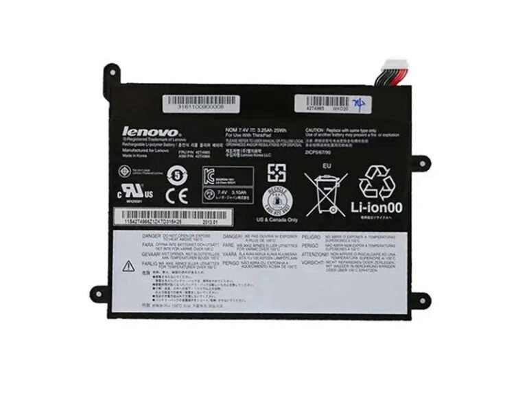 Original Lenovo Tablet1 Laptop Battery, 7.4V 3250mAh for ThinkPad 1838-22u