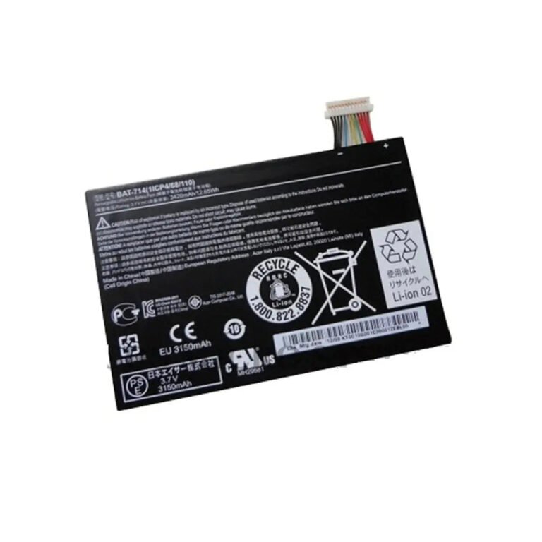 Original Acer BAT-714 Laptop Battery, 3.7V 3420mAh for Iconia Tab A110