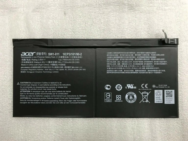 Original Acer 1ICP3/101/90-2 Laptop Battery, 3.8V 7900mAh for Acer Aspire One 10