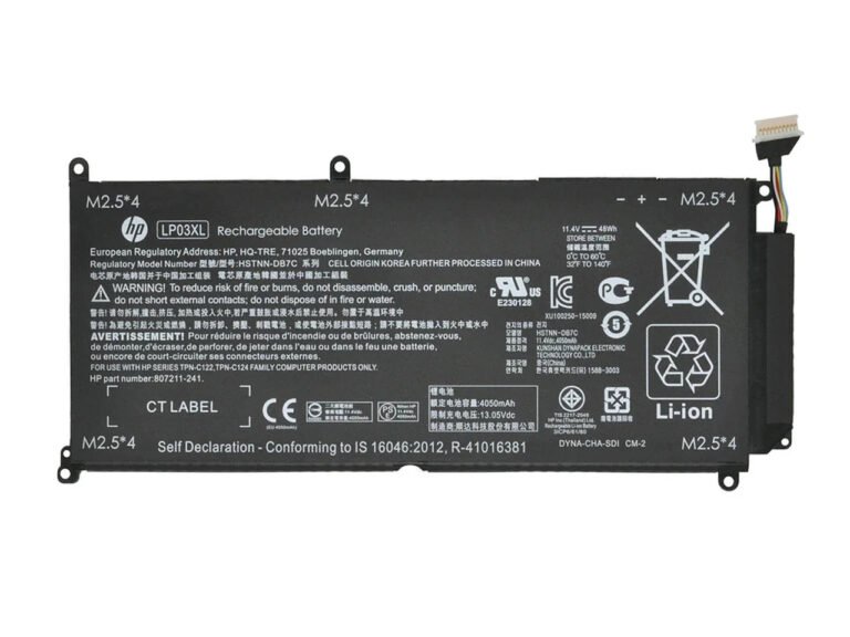 Original HP LP03XL Laptop Battery, 11.4V 4680mAh for Envy 14-J001XX