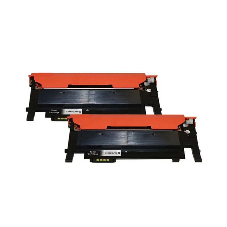Samsung CLT-K406 Compatible Black Toner Cartridge 2-Pack for CLP-365 and CLX-3305 Printers