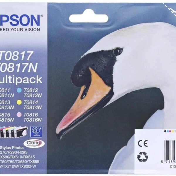 2-Pack Epson T0817 Multi Toner Cartridge for R270