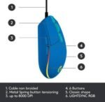 Logitech G203 Blue Wired Gaming Mouse