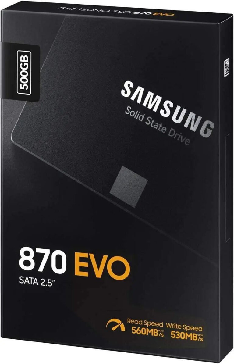 Samsung 870 EVO 500GB 2.5 Inch SATA Internal SSD