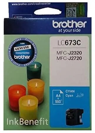 Brother LC-673C Cyan Ink Cartridge for J2720