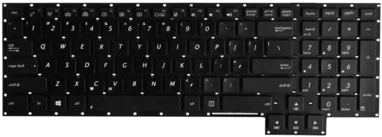 ASUS ROG G750 G750J MP-12R33PSJ528W 0KNB0-E600US00 Black US Layout Replacement Laptop Keyboard - UAE Delivery