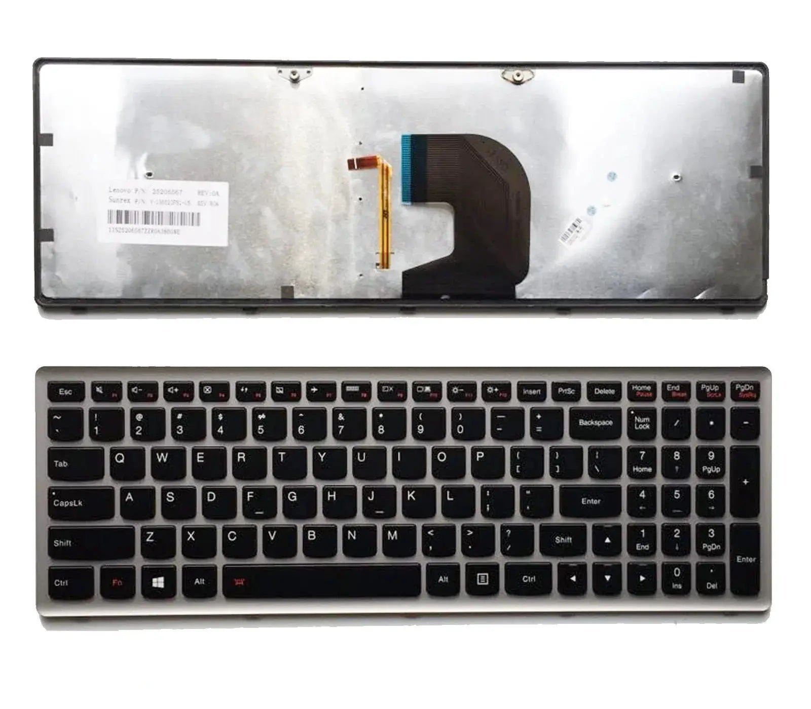 product-19320 IBM Lenovo Z500 / Ideapad Z500 - P500 Black Backlit Replacement Laptop Keyboard - UAE Delivery