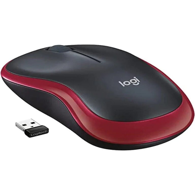 Logitech M185 Red 2.4 GHz Wireless Mouse