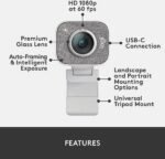 Logitech StreamCam Graphite USB Webcam