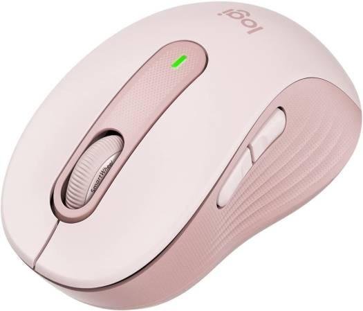 Logitech Signature M650 Pink Bluetooth and 2.4 GHz Wireless Mouse