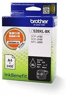 Brother LC539XLBK Black Ink Cartridge for J100, DCP