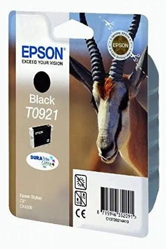 Epson T0921 Black Ink Cartridge (280 pages)