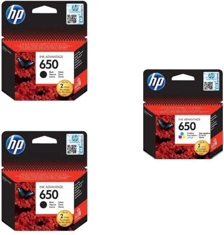 2-Pack HP 650 Black Ink Cartridge for HP3515