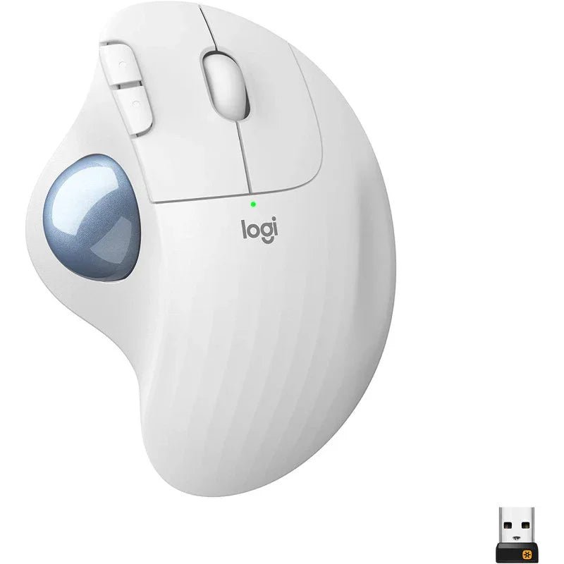 product-21103 Logitech ERGO M575 White Bluetooth and 2.4 GHz Wireless Mouse