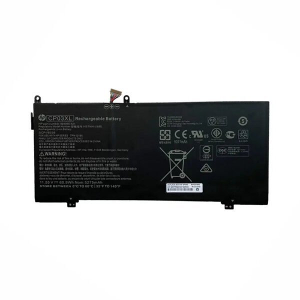 Original HP CP03XL Laptop Battery, 11.55V 5275mAh for Spectre 13-AE006NO