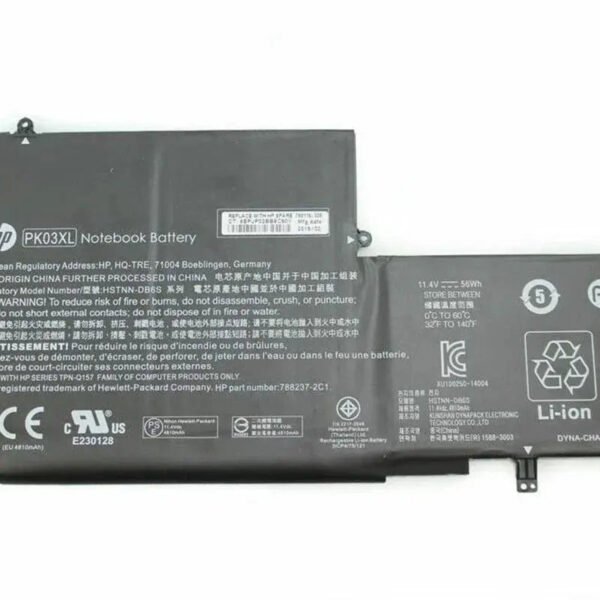 Original HP PK03XL Laptop Battery, 11.4V 4810mAh for Spectre X360 13-4000NW(M0R01EA)
