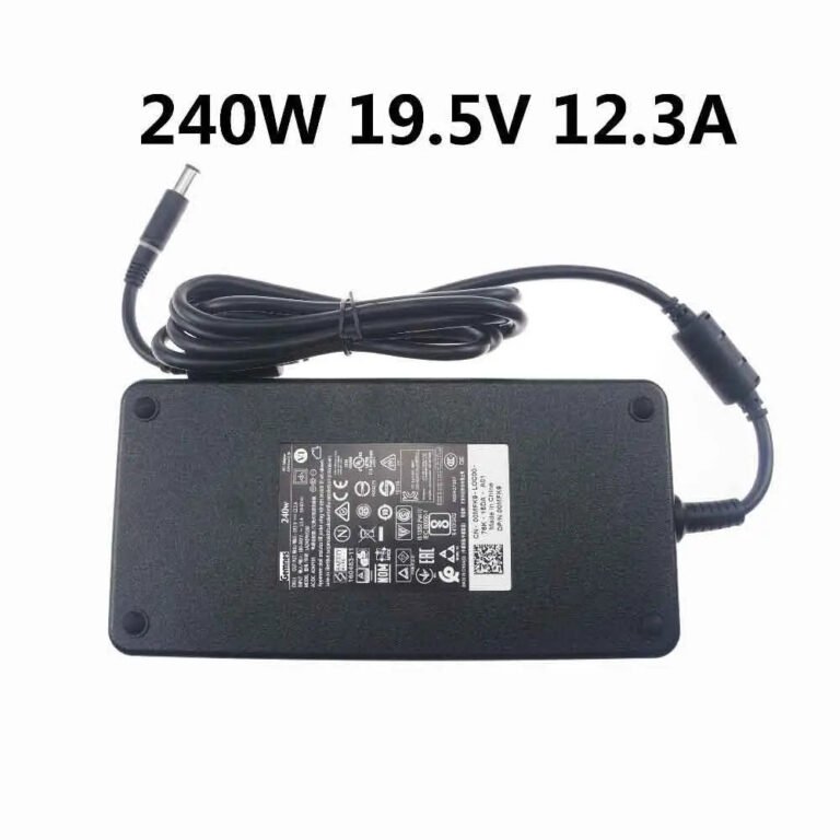 Dell M15x Laptop Charger, 240W 19.5V for Alienware M15x M17x/M17x