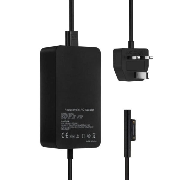 Microsoft 65W Laptop Charger, 15V