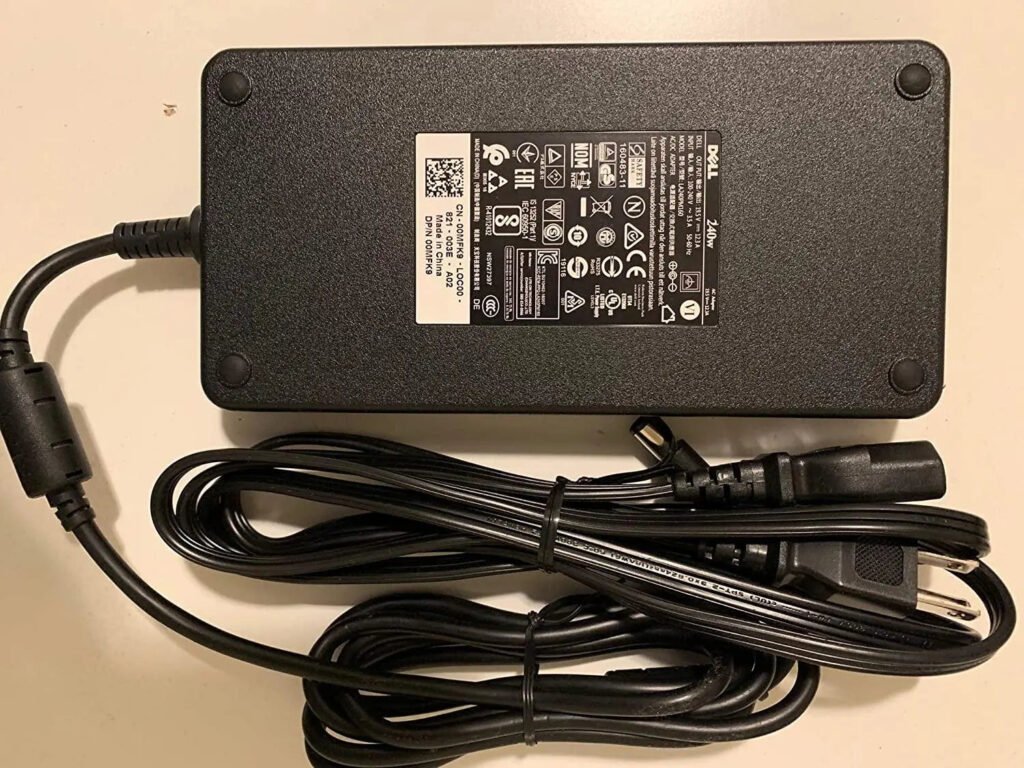Original Dell M15x Laptop Charger, 240W 19.5V for Alienware M15