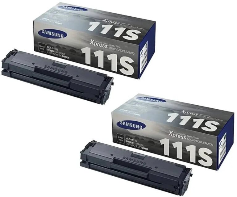 2-Pack Samsung MLT-D111S Black Toner Cartridge