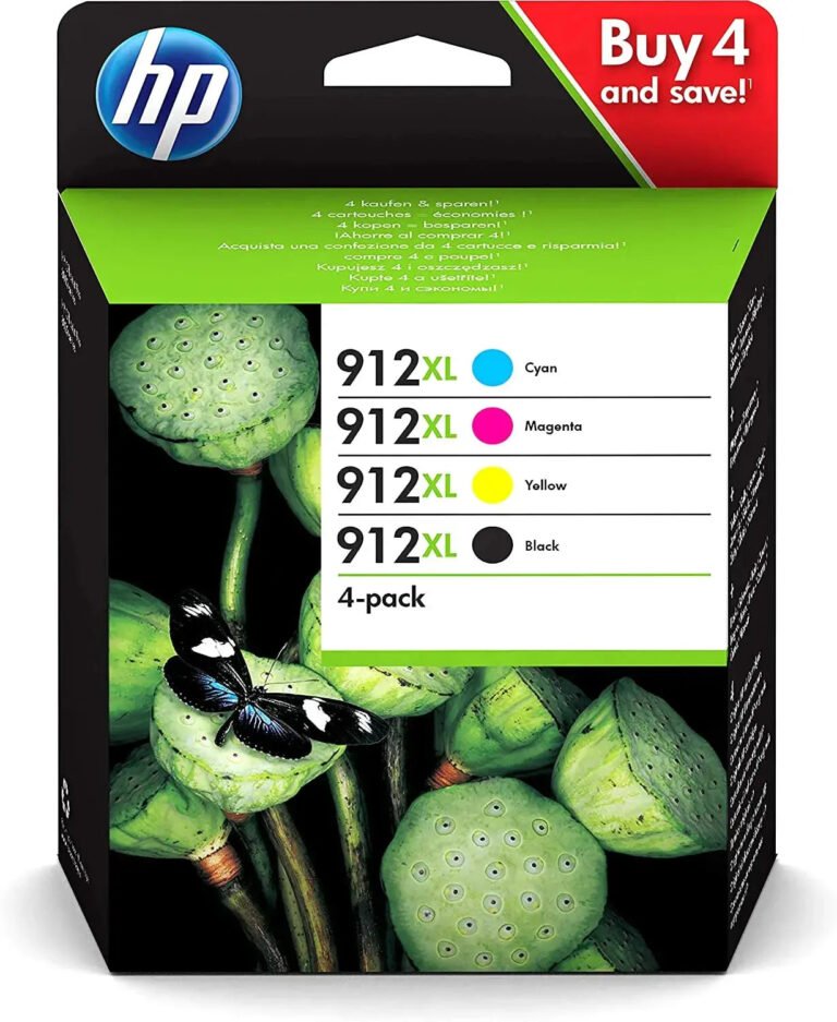 Compatible 4-Pack HP 912XL Black Ink Cartridge
