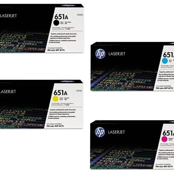 4-Pack HP 651A Toner Cartridge