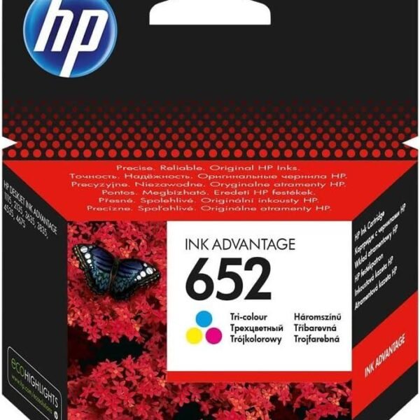 Original HP 652 Tri-color Ink Cartridge for HP DeskJet Ink Advantage 1100