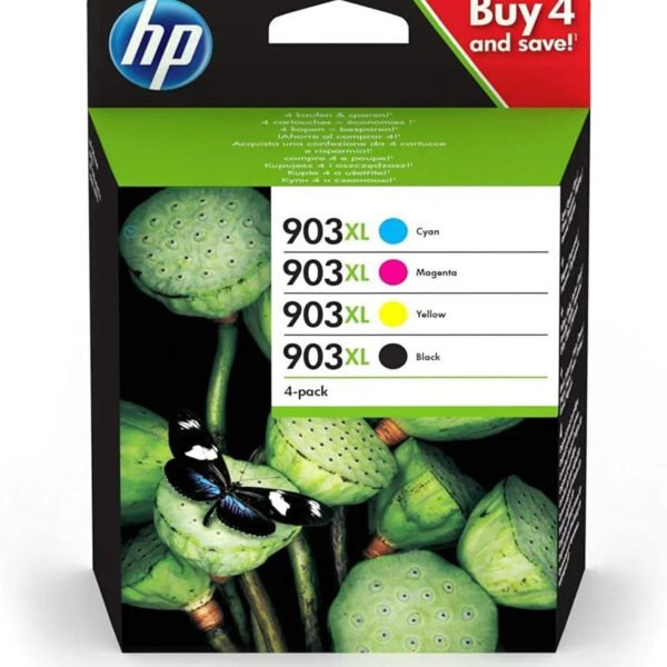 Original 4-Pack HP 3HZ51AE Black Ink Cartridge