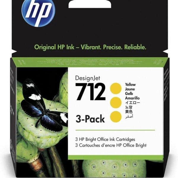 Original 3-Pack HP 712 Yellow Printhead for DesignJet T650
