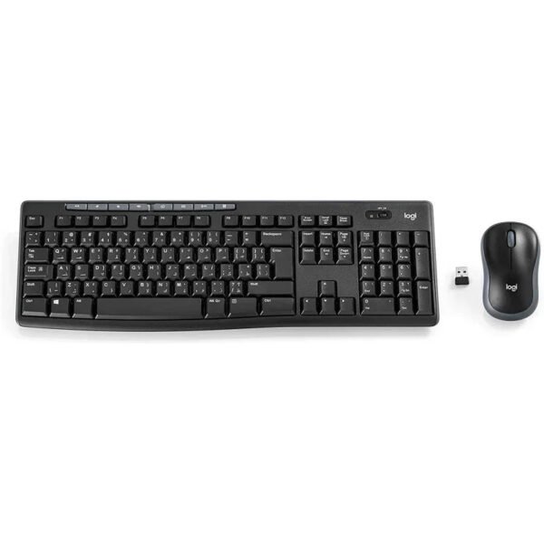 Logitech MK270 2.4 GHz Wireless English and Arabic Keyboard and Mouse Combo