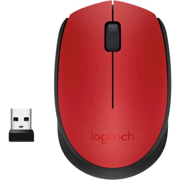 Logitech M171 Red 2.4 GHz Wireless Mouse