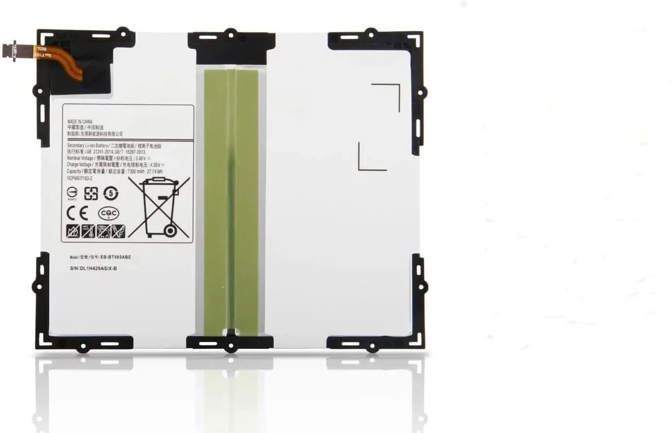 product-3130 Compatible Samsung EB-BT585ABE Laptop Battery, 3.8V 7300mAh for 10.1 tablet Regular model