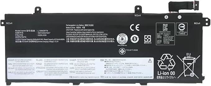 Lenovo T490 Laptop Battery, 11.55V 51Wh for Lenovo ThinkPad T490