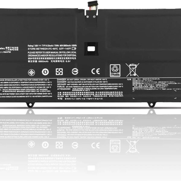 Compatible Lenovo L16M4P60 Laptop Battery, 7.68V 70Wh for Lenovo Yoga 920