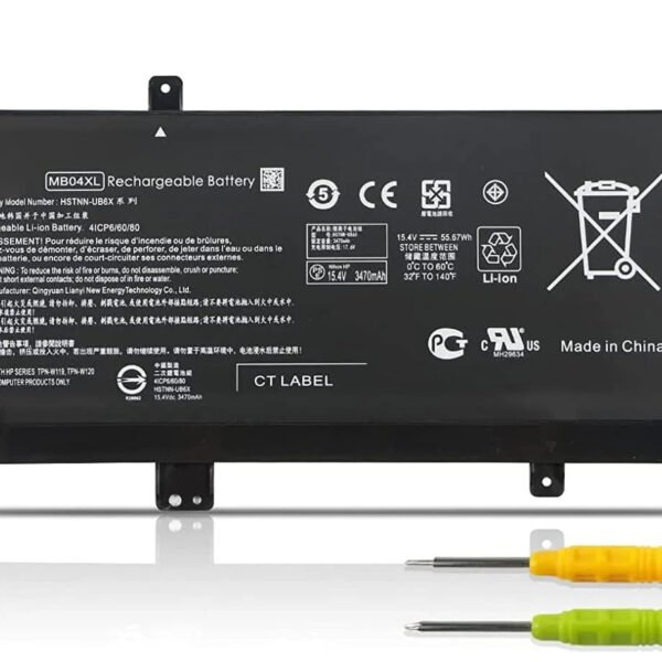 Compatible HP MB04XL Laptop Battery, 15.4V 55.67Wh for HP Envy X360