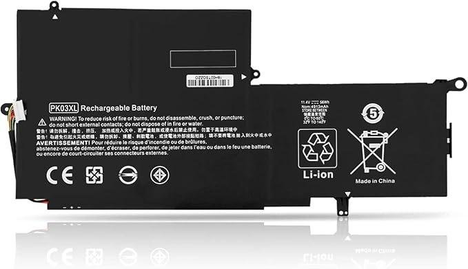 Compatible HP PK03XL Laptop Battery, 11.4V 56Wh for Spectre X360 G1
