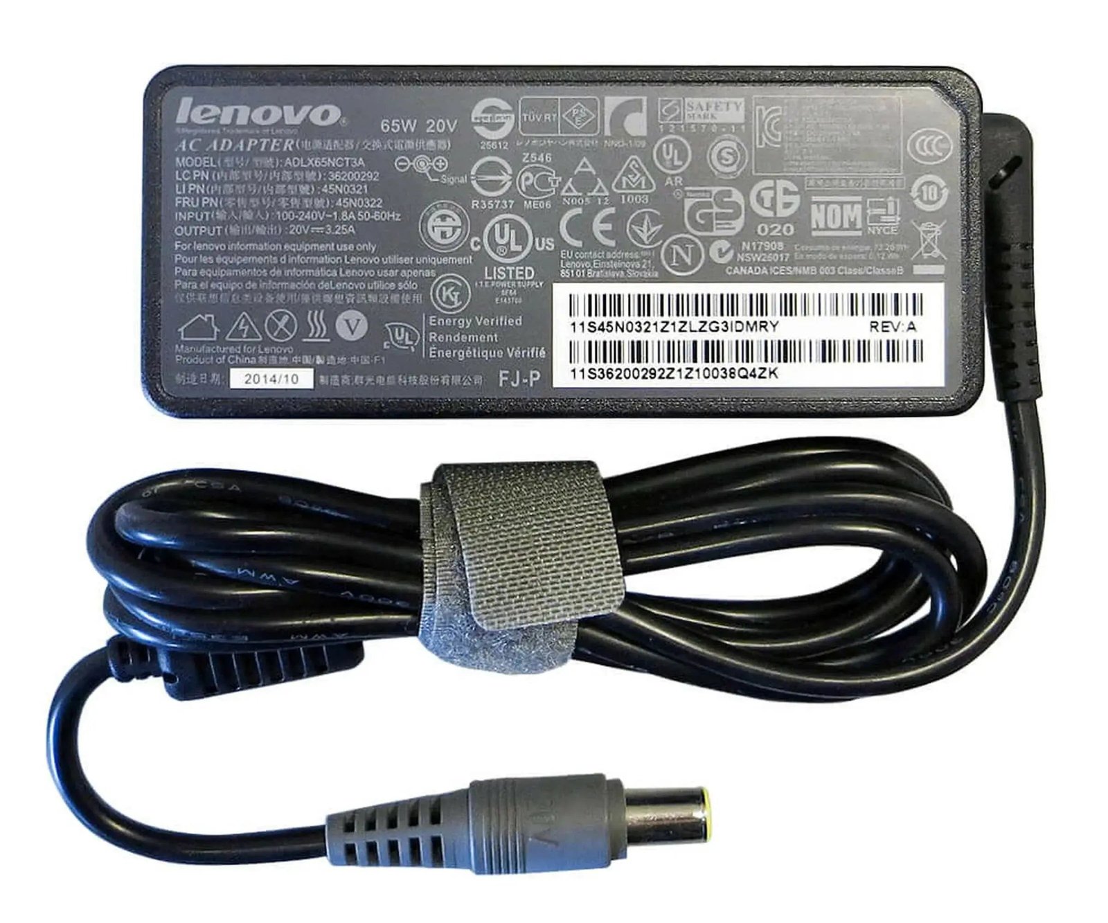 product-3492 Original Lenovo Z60t Laptop Charger, 65W 20V for IBM ThinkPad Z60t