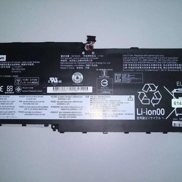 Original Lenovo L17C4P71 Laptop Battery, 15.36V 3516mAh for ThinkPad X1