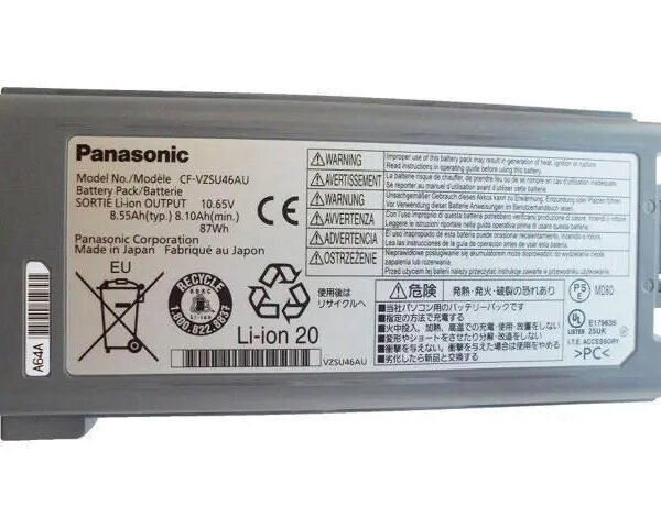 Panasonic CF-30 Laptop Battery, 10.65V for CF-31 Toughbook CF30