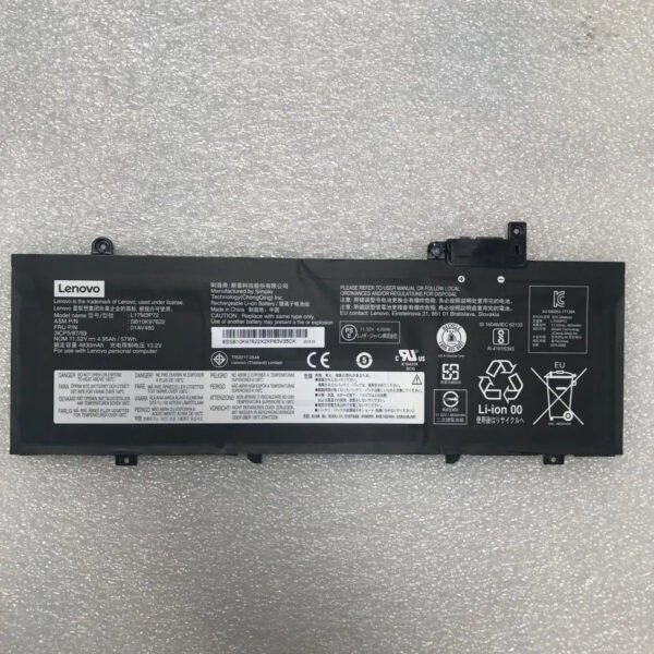 Original Lenovo T480s Laptop Battery, 11.52V 4950mAh for ThinkPad T480s