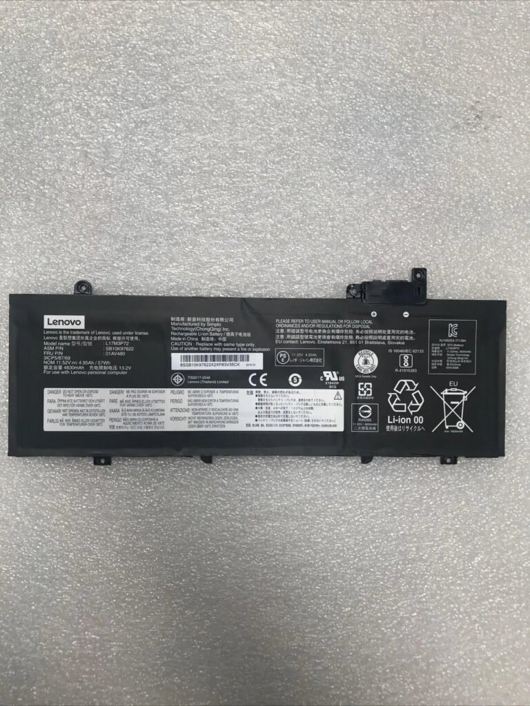 Original Lenovo T480s Laptop Battery, 11.52V 4950mAh for ThinkPad T480s