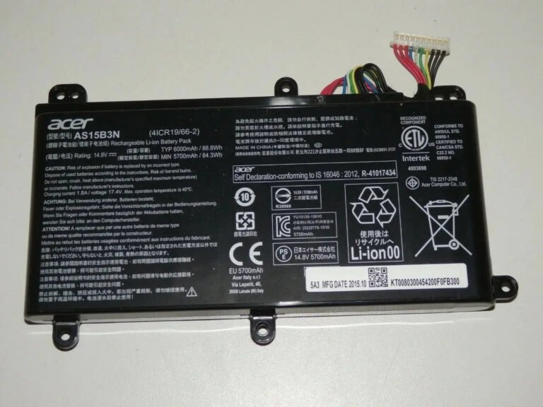 Original Acer AS15B3N Laptop Battery, 14.8V 5700mAh for G9-593-74WY