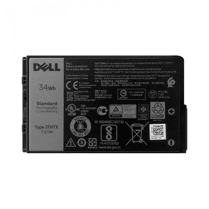 Original Dell J7HTX Laptop Battery, 7.6V 4342mAh for Latitude 12 7202