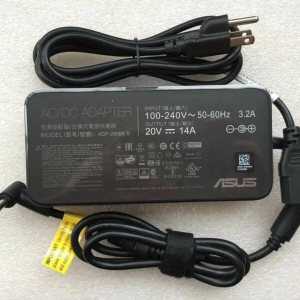 Original ASUS G703GX Laptop Charger, 280W 20V for ROG G703GX