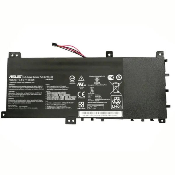 Original ASUS S451LN Laptop Battery, 7.5V 5066mAh for VivoBook S451LN-CA004H